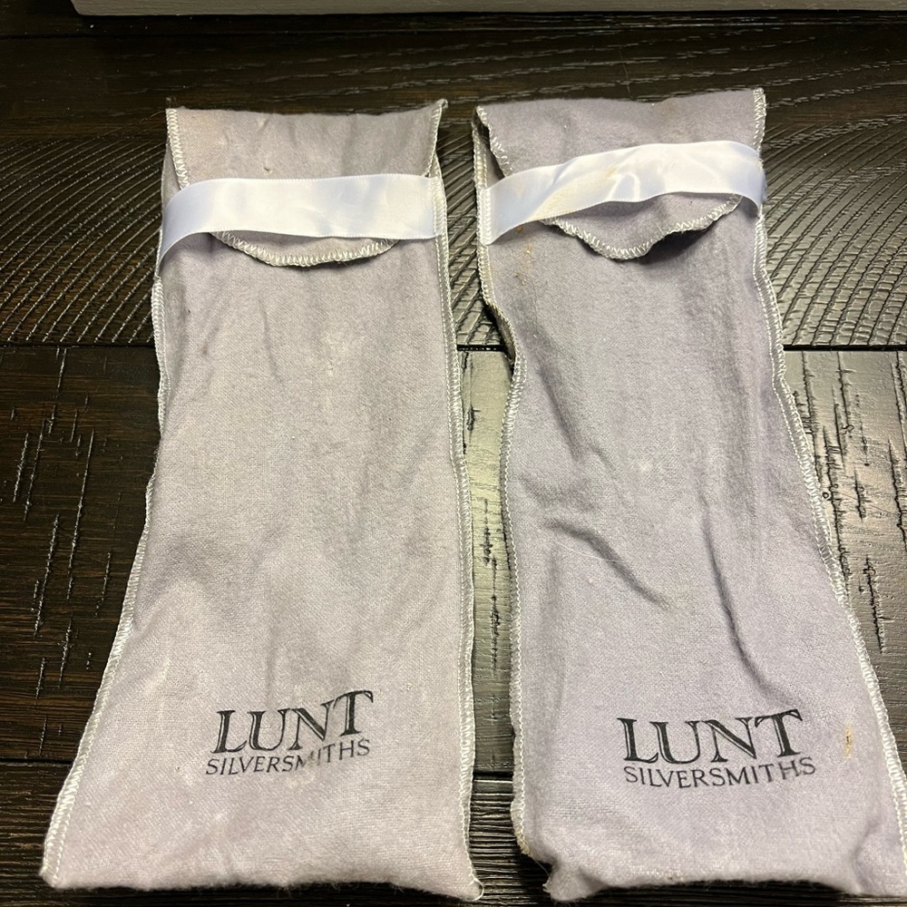 Eloquence by Lunt sterling silver salad serving set. All sterling 2 piece 91/4. - Picture 3 of 3